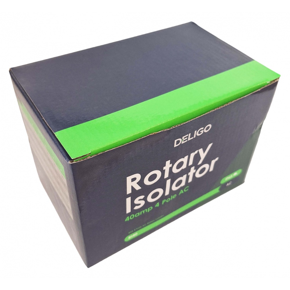 Deligo 40A Rotary Isolator 4 Pole AC IP65 - RI40 - Image 4
