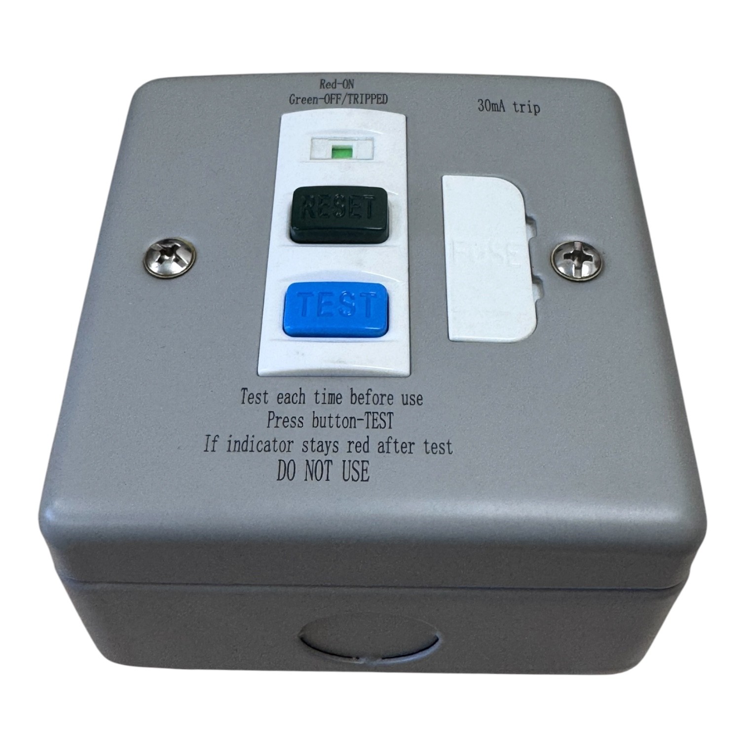 Axiom 30mA RCD Metal Clad 13A Fused Spur - WMRCDSP - Image 3