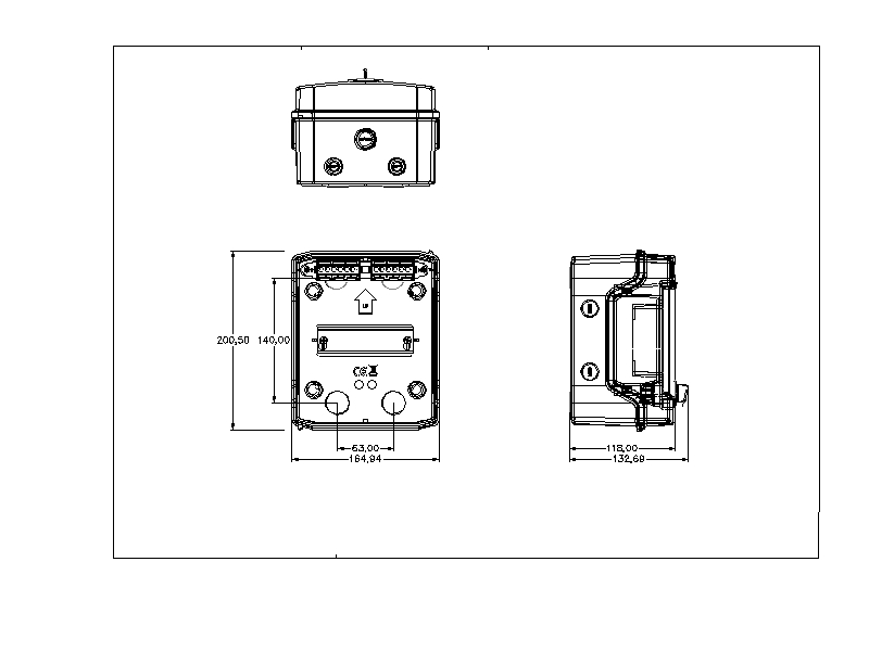 IMO 6 Module IP65 Distribution Board - E-06W - Image 2