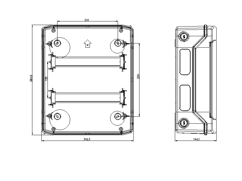 IMO 24 Module IP65 Distribution Board - E-24W - Image 2