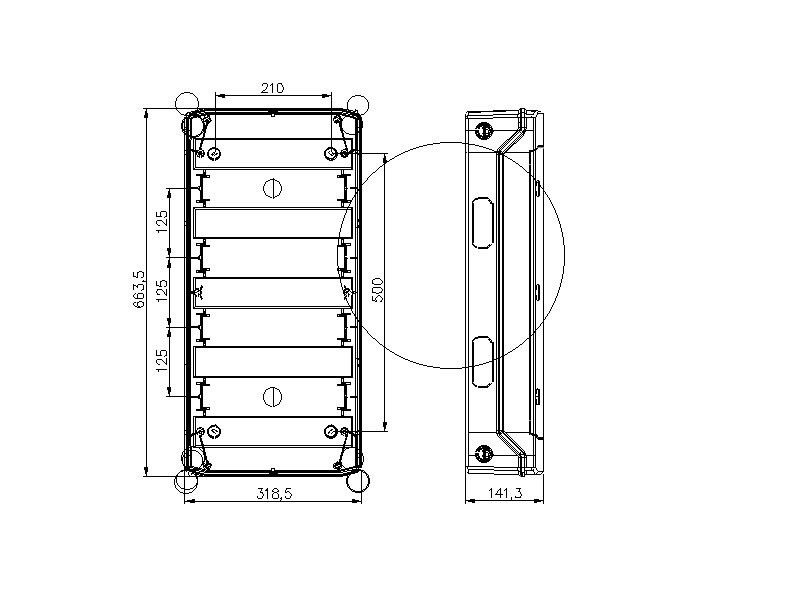 IMO 48 Module IP65 Distribution Board - E-48W - Image 2