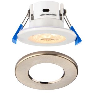 Saxby ShieldECO 3CCT IP65 5W Antique Brass Bezel - 109804AB