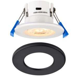 Saxby ShieldECO 3CCT IP65 5W Black Bezel - 109804BK