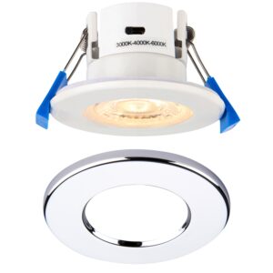 Saxby ShieldECO 3CCT IP65 5W Polished Chrome Bezel - 109804PC