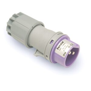 Famatel 16A 2 Pin 24V Violet IP44 Plug - 13800