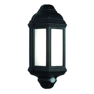 Saxby Halbury PIR 1lt Wall IP44 7W Cool White - 54553