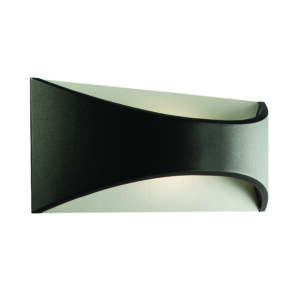 Saxby Vulcan CCT 300mm 1lt Wall IP65 Black - 61865