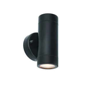 Saxby Palin 2lt Wall IP44 Matt Black - 75432