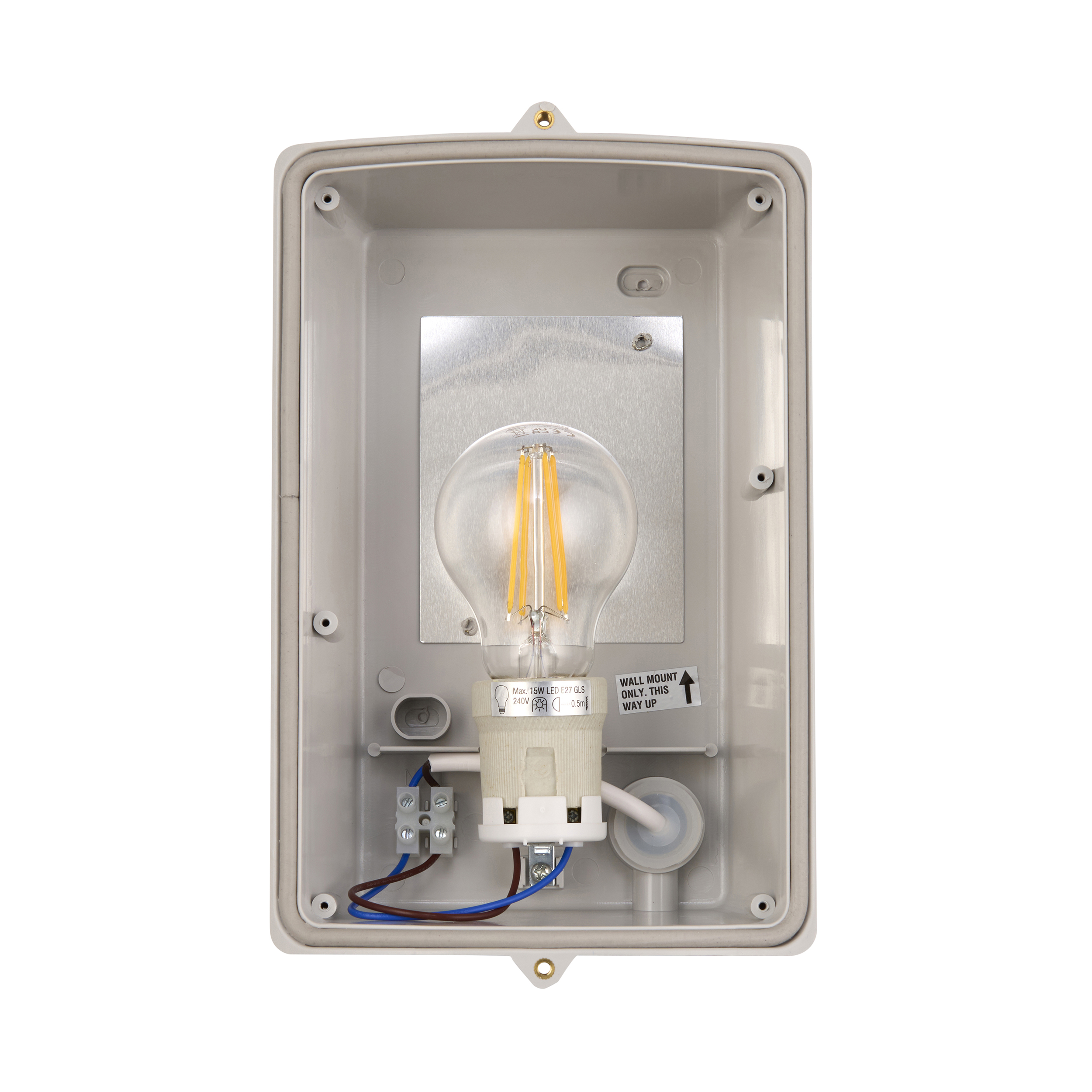 Saxby Bianco 1lt Wall IP44 15W - ST031F - Image 5