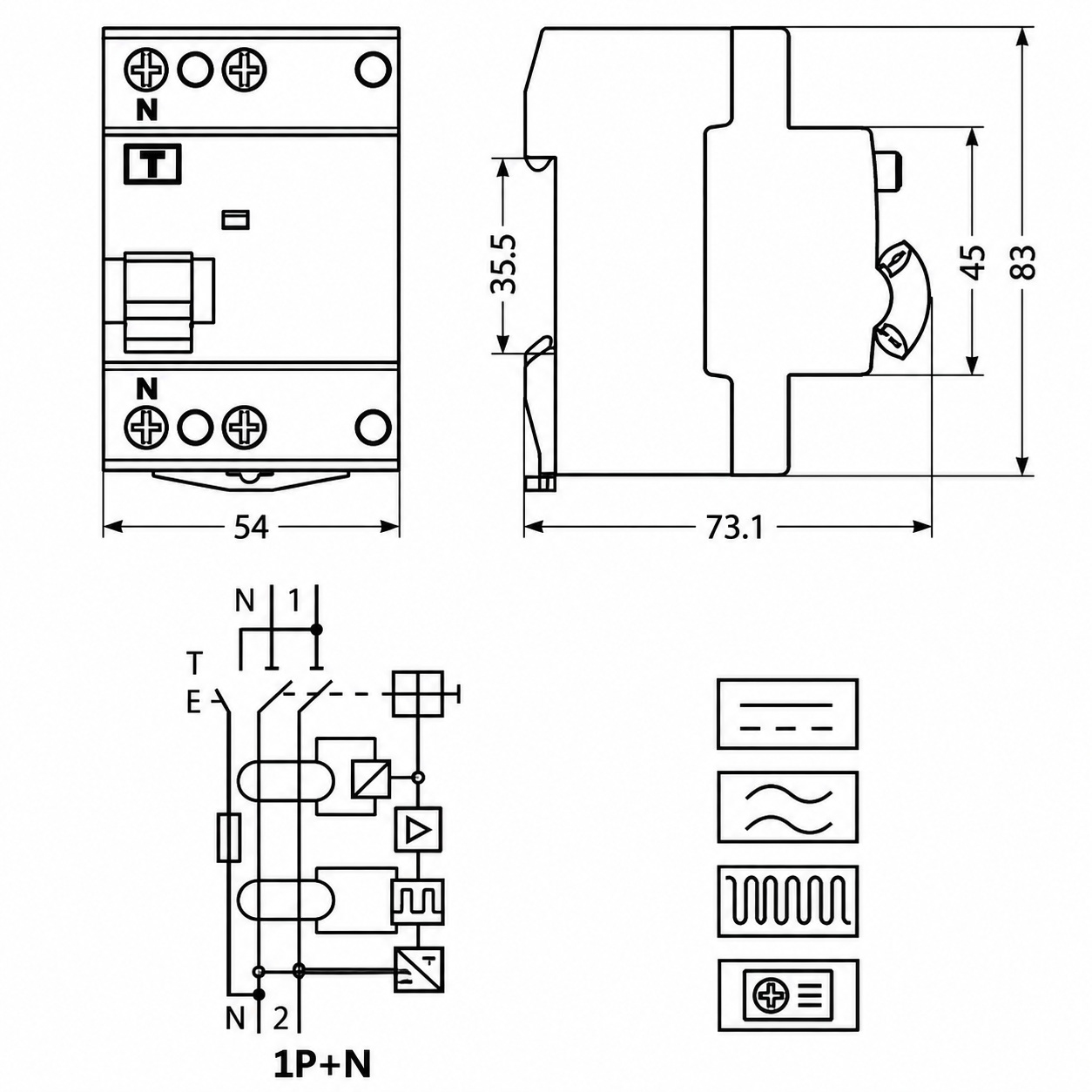 Live Electrical 2 Pole 40A 10kA 30mA Bi-Directional Type B HP RCD for Heat Pumps - CEB240-030 - Image 2