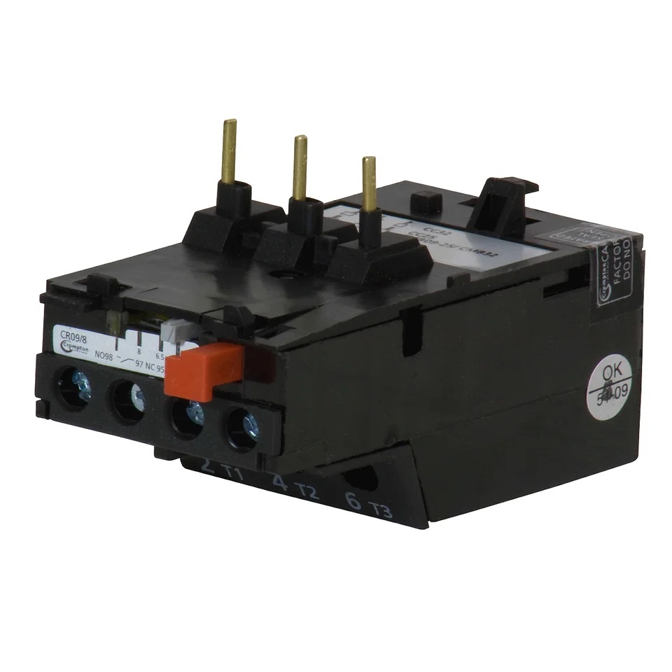 Crompton Thermal Overload Relay 5.5A - 8.0A Manual Reset - CR09/8