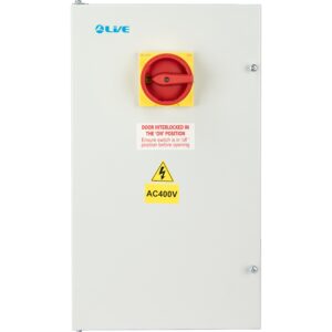 Live Electrical 125A 3 Pole + Neutral Metal Interlocked Fused Switch IP20 - MFS125