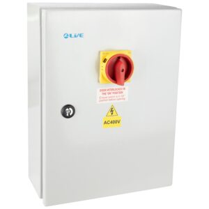 Live Electrical 125A 3 Pole + Neutral Metal Interlocked Fused Switch IP65 - MFS125P