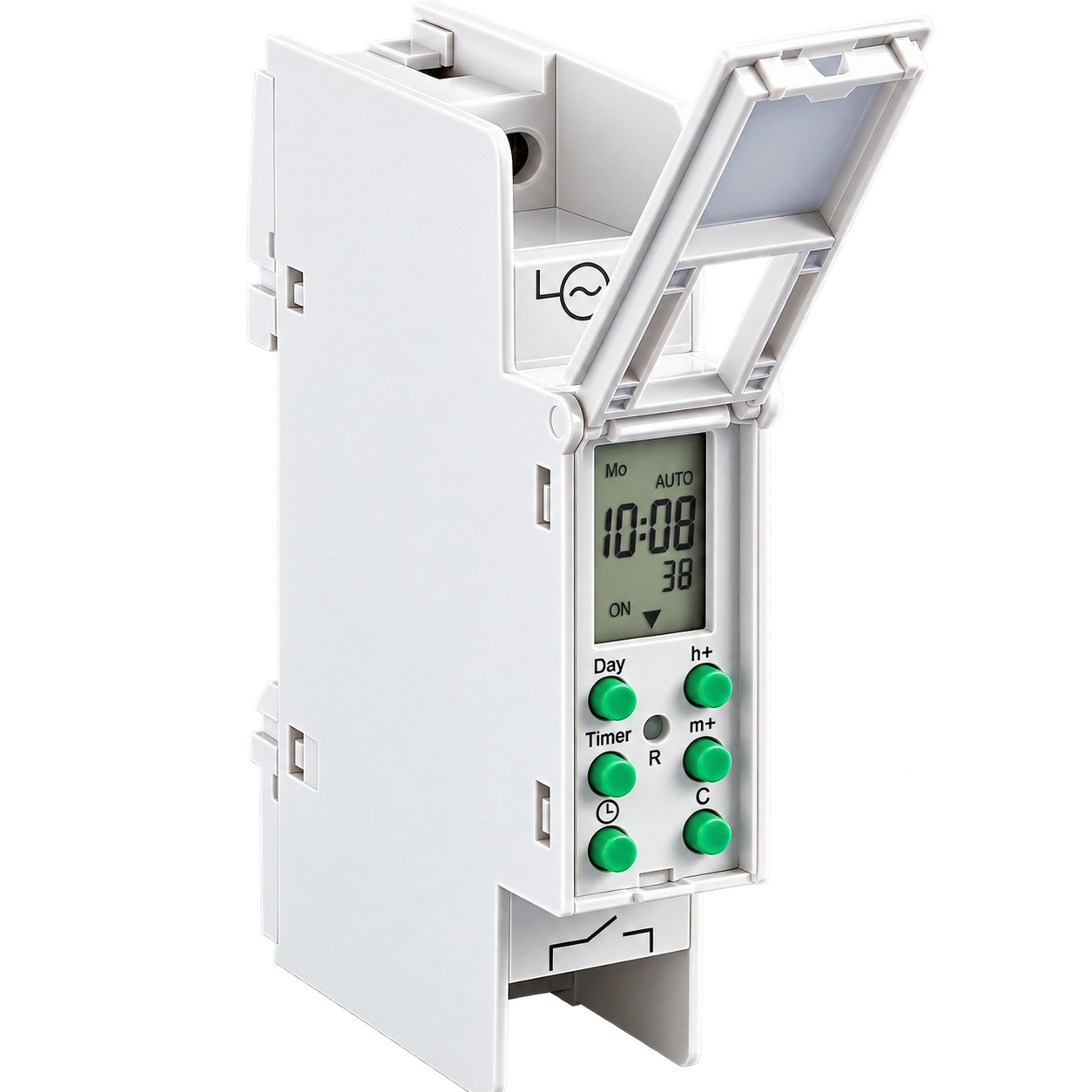 Greenbrook 7 Day Electronic Din Rail Mounted Timer - T80 - Image 2