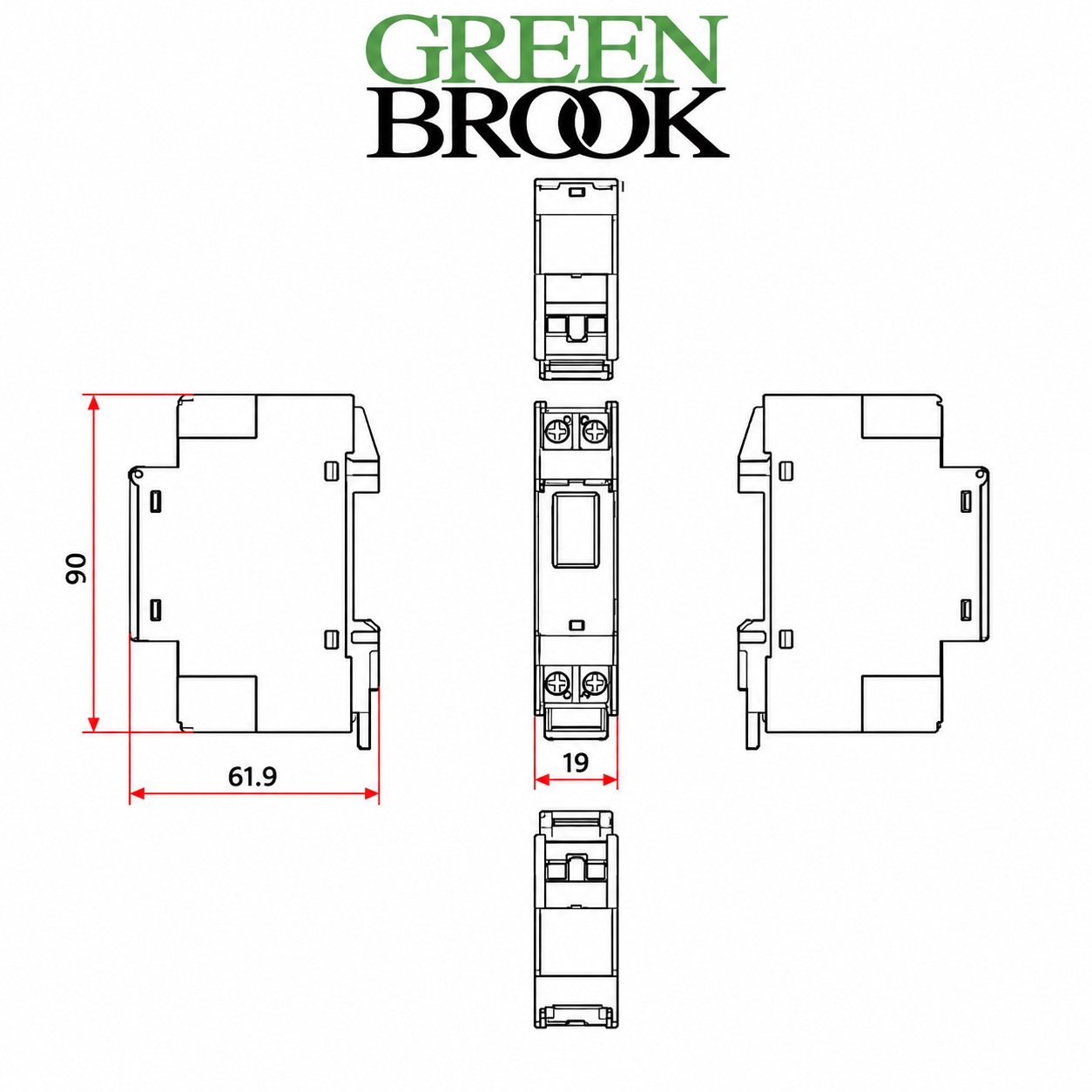 Greenbrook 7 Day Electronic Din Rail Mounted Timer - T80 - Image 3