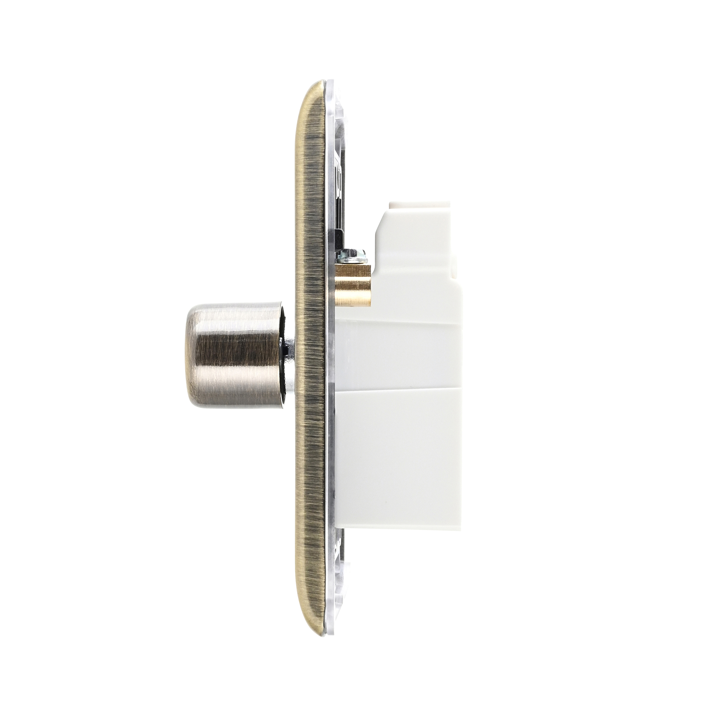 Saxby Raised Screwed 1G LED Dimmer 5-100W Antique Brass - RS661AB - Image 4