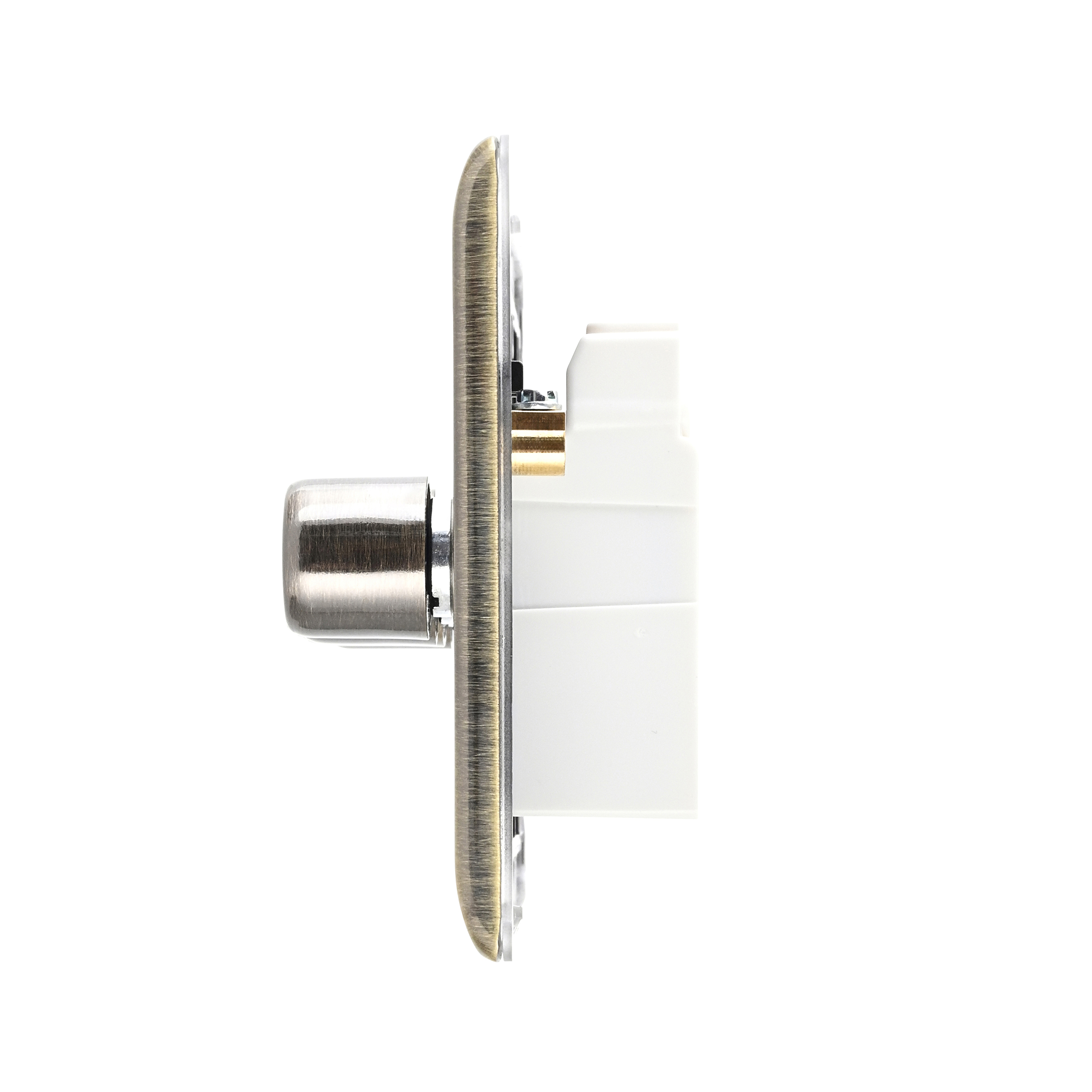 Saxby Raised Screwed 4G LED Dimmer 5-100W Antique Brass - RS664AB - Image 4