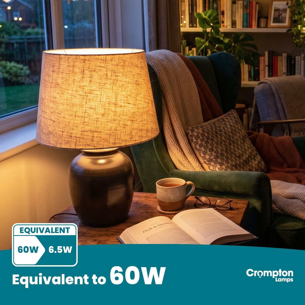 Crompton Lamps LED Thermal Plastic Candle Opal Non-Dimmable 6.5W 2700K 806LM BC-B22 - 20191 - Image 2