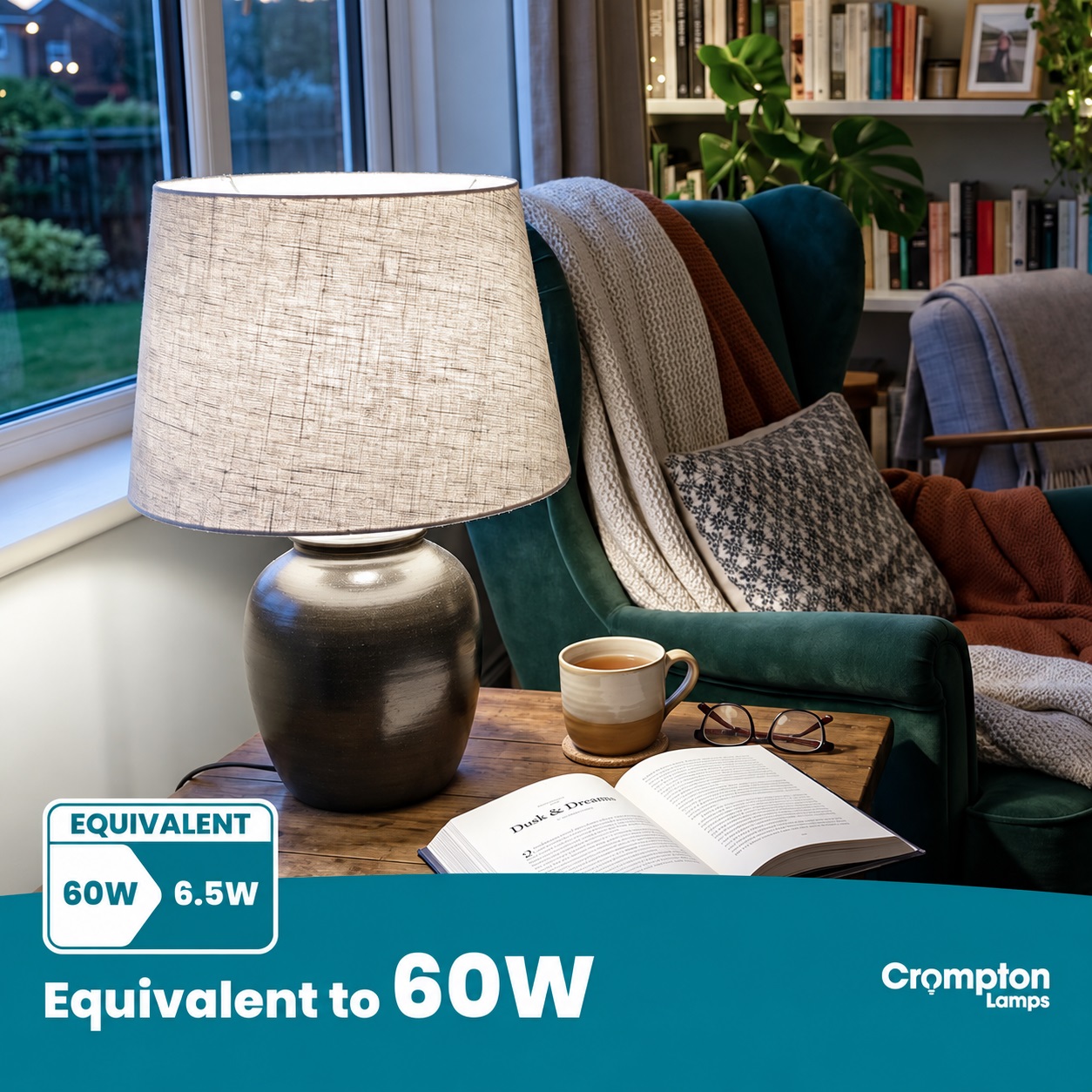 Crompton Lamps LED Thermal Plastic Candle Opal Non-Dimmable 6.5W 4000K 806LM BC-B22 - 20276 - Image 2
