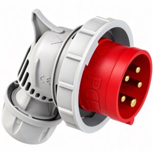 PCE 16A 5 Pin (3P+N+E) Red IP67 Industrial Angled Plug 415V - 80152-6
