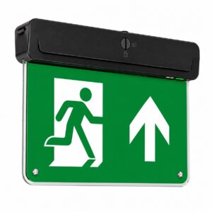 Red Arrow Athena LED Emergency Exit Sign Selectable Self Test Black - ANA/30/ST/V2/B