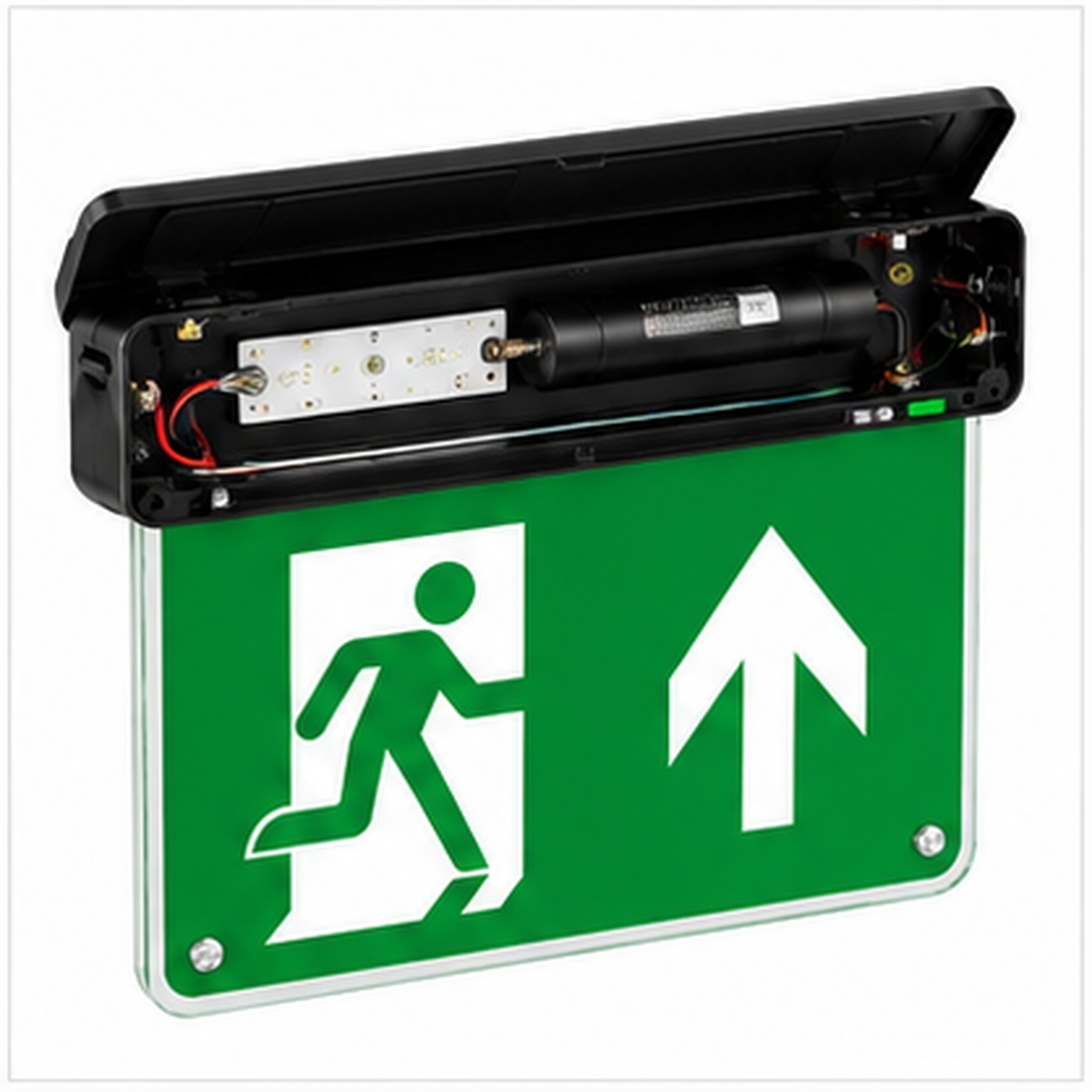 Red Arrow Athena LED Emergency Exit Sign Selectable Self Test Black - ANA/30/ST/V2/B - Image 5