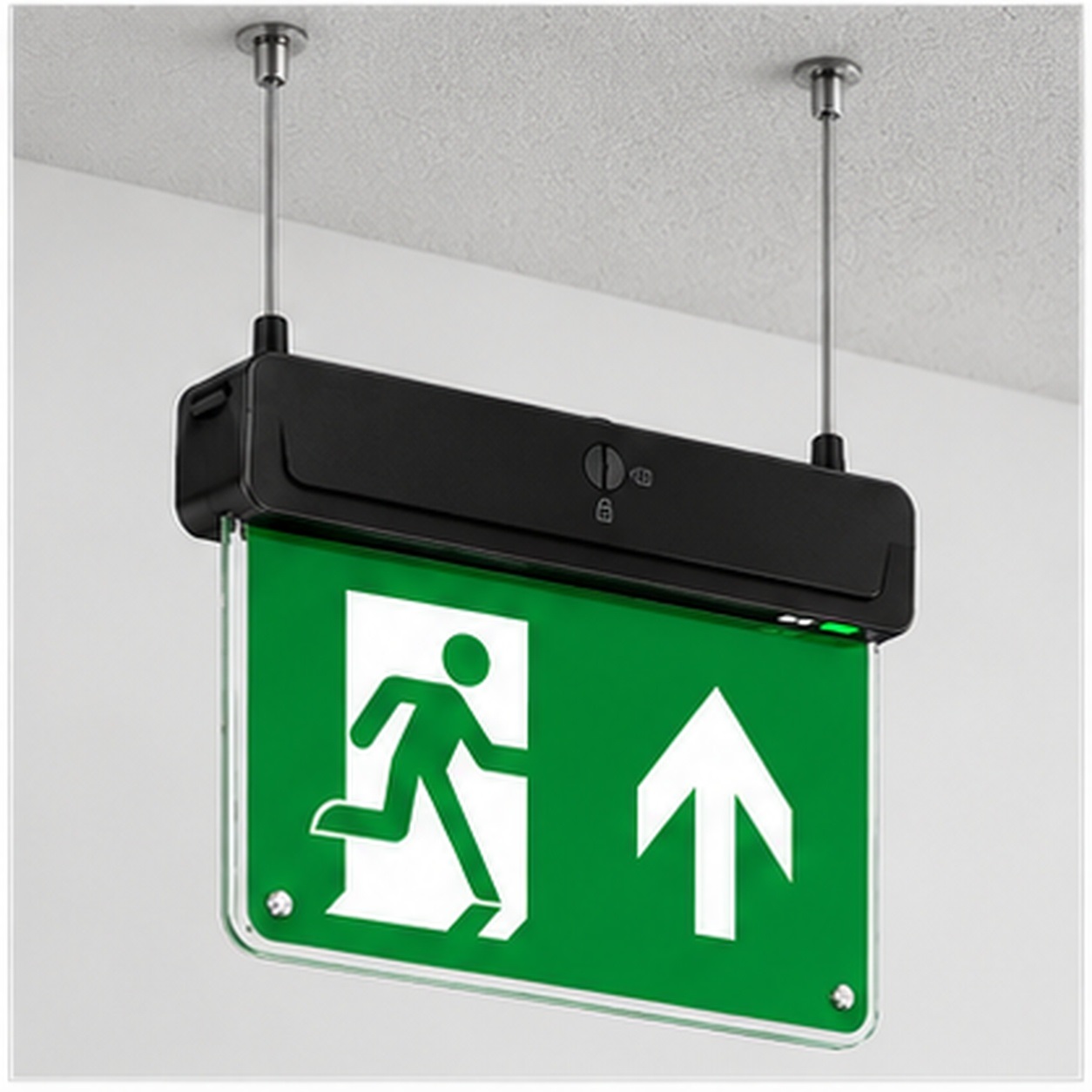 Red Arrow Athena LED Emergency Exit Sign Selectable Self Test Black - ANA/30/ST/V2/B - Image 8