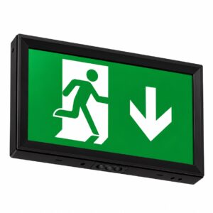 Red Arrow Artemis LED Emergency Exit Sign Selectable Self Test Black - ART/30/ST/V2/B
