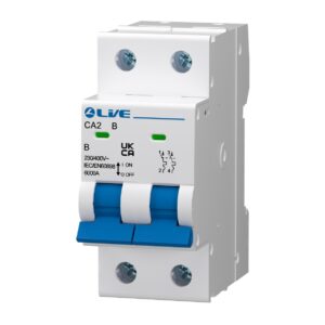 Live Electrical Miniature Circuit Breakers 2 Pole 6-63A CA