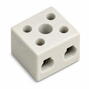 Deligo 5A 2 Pole Porcelain Connector Block - CP52
