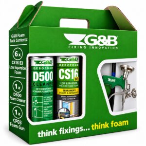 G & B Group ALL-IN-ONE Polyurethane Low Expansion Foam B3 Pack - FSP003