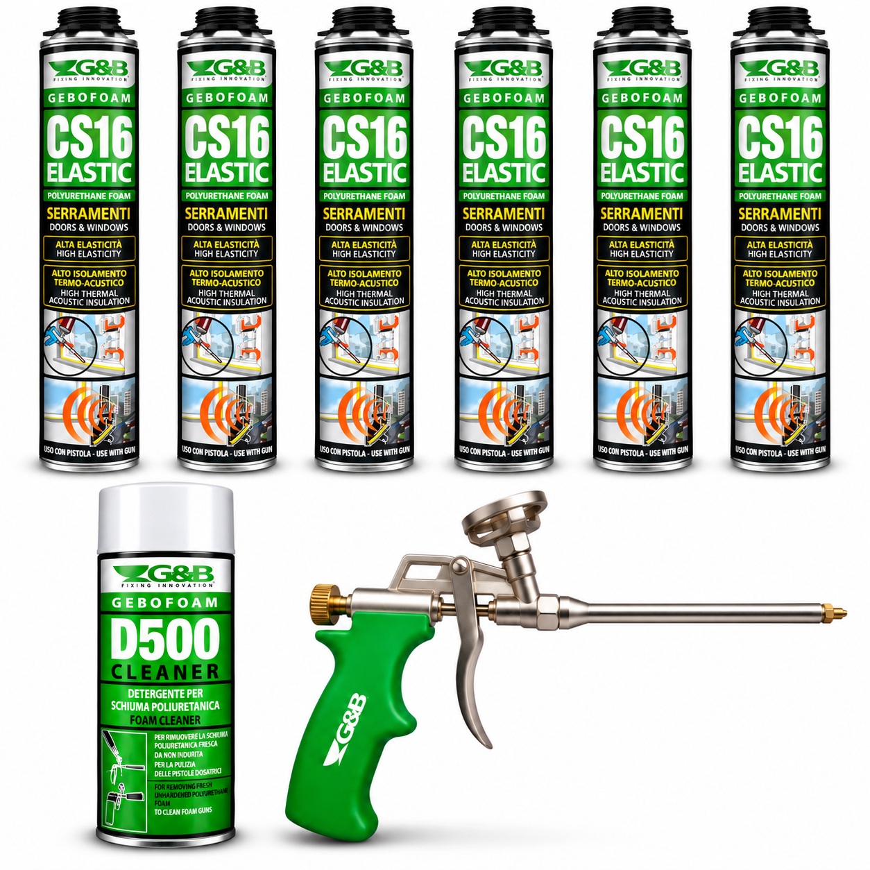 G & B Group ALL-IN-ONE Polyurethane Low Expansion Foam B3 Pack - FSP003 - Image 3