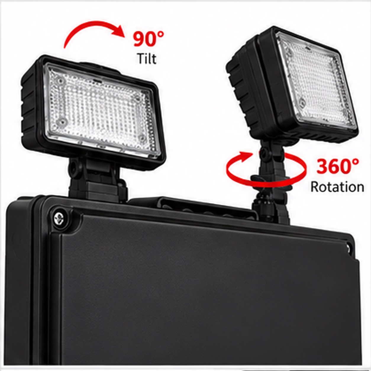 Red Arrow Juno 65 Emergency LED Twin Spot Self Test Black - JUN65/500/ST/V2/B - Image 5