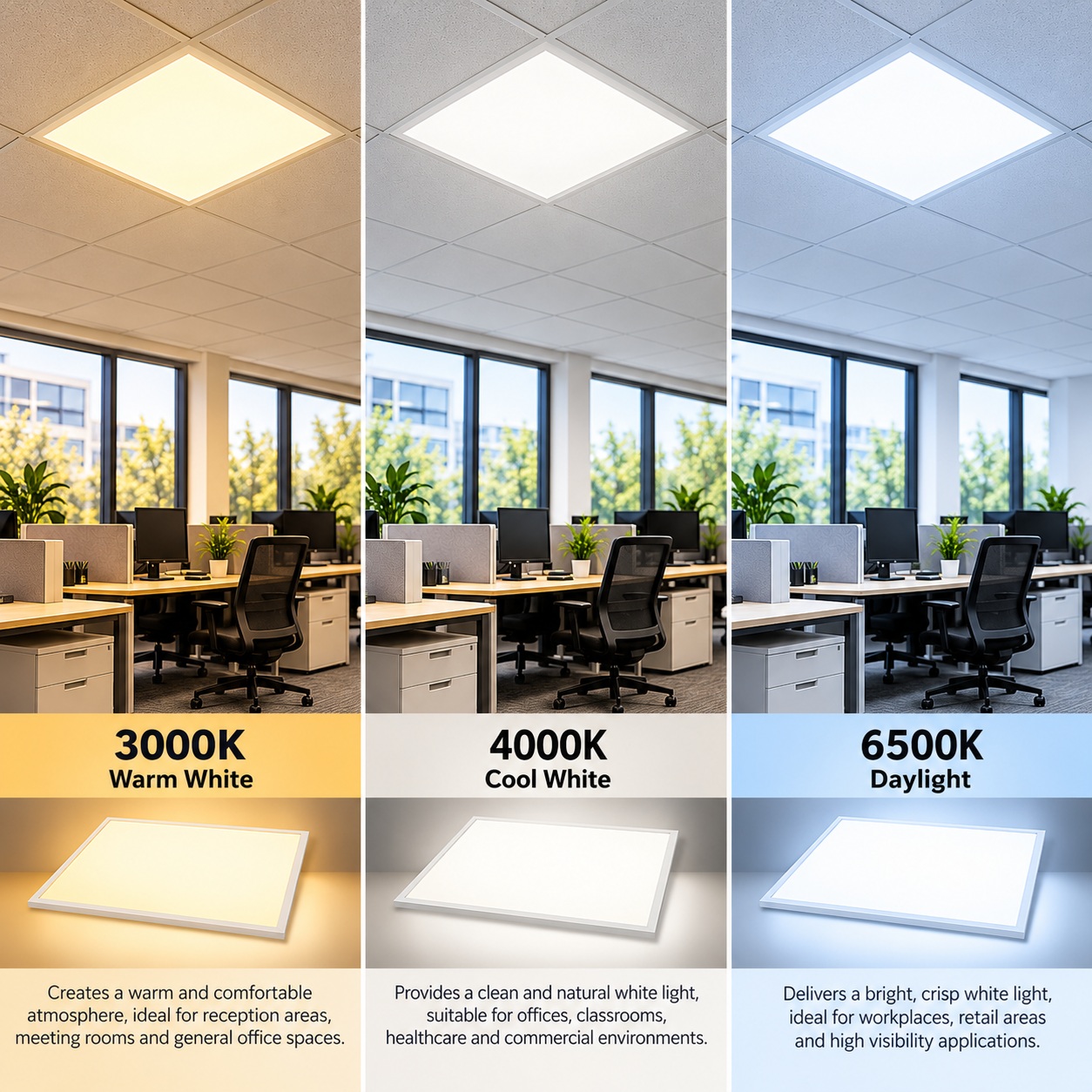 Luxlite 600x600 Selectable Wattage & CCT Backlit LED Panel TP(a) - LUX-BL2840W664-CCT - Image 6
