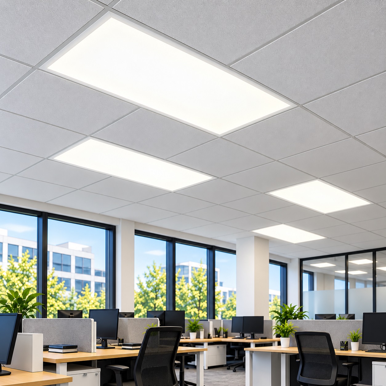 Luxlite 1200x600 Selectable Wattage & CCT Backlit LED Panel TP(a) - LUX-BL60W126-CCT - Image 4