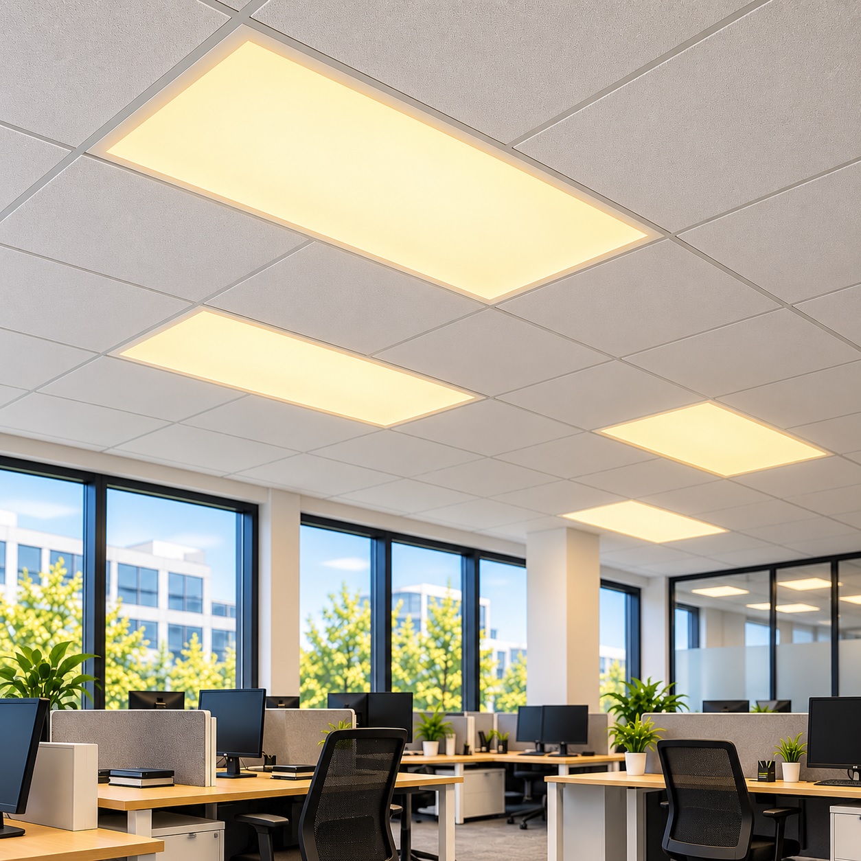 Luxlite 1200x600 Selectable Wattage & CCT Backlit LED Panel TP(a) - LUX-BL60W126-CCT - Image 3