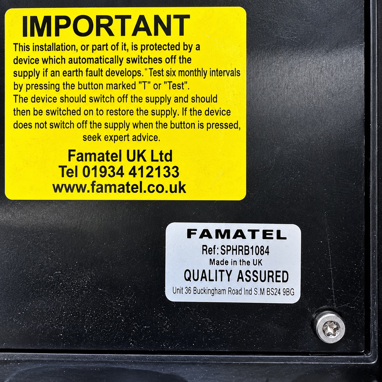 Famatel 32A 240V 4-Way Portable Power Distribution Box with RCBO Protection - SPHRB1084 - Image 12