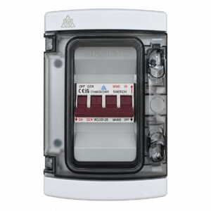 WCED 125A 4 Module Plastic Enclosed Changeover Switch IP65 – WPECOS125IP65