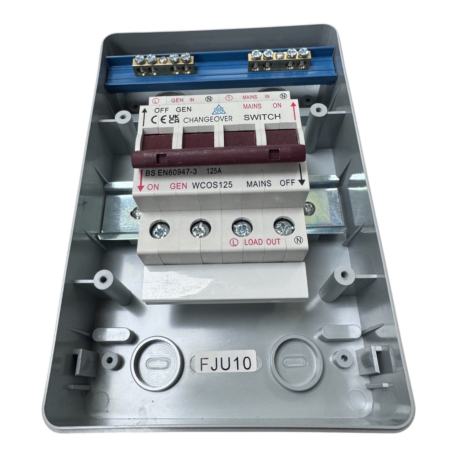 WCED 125A 4 Module Plastic Enclosed Changeover Switch IP65 – WPECOS125IP65 - Image 6