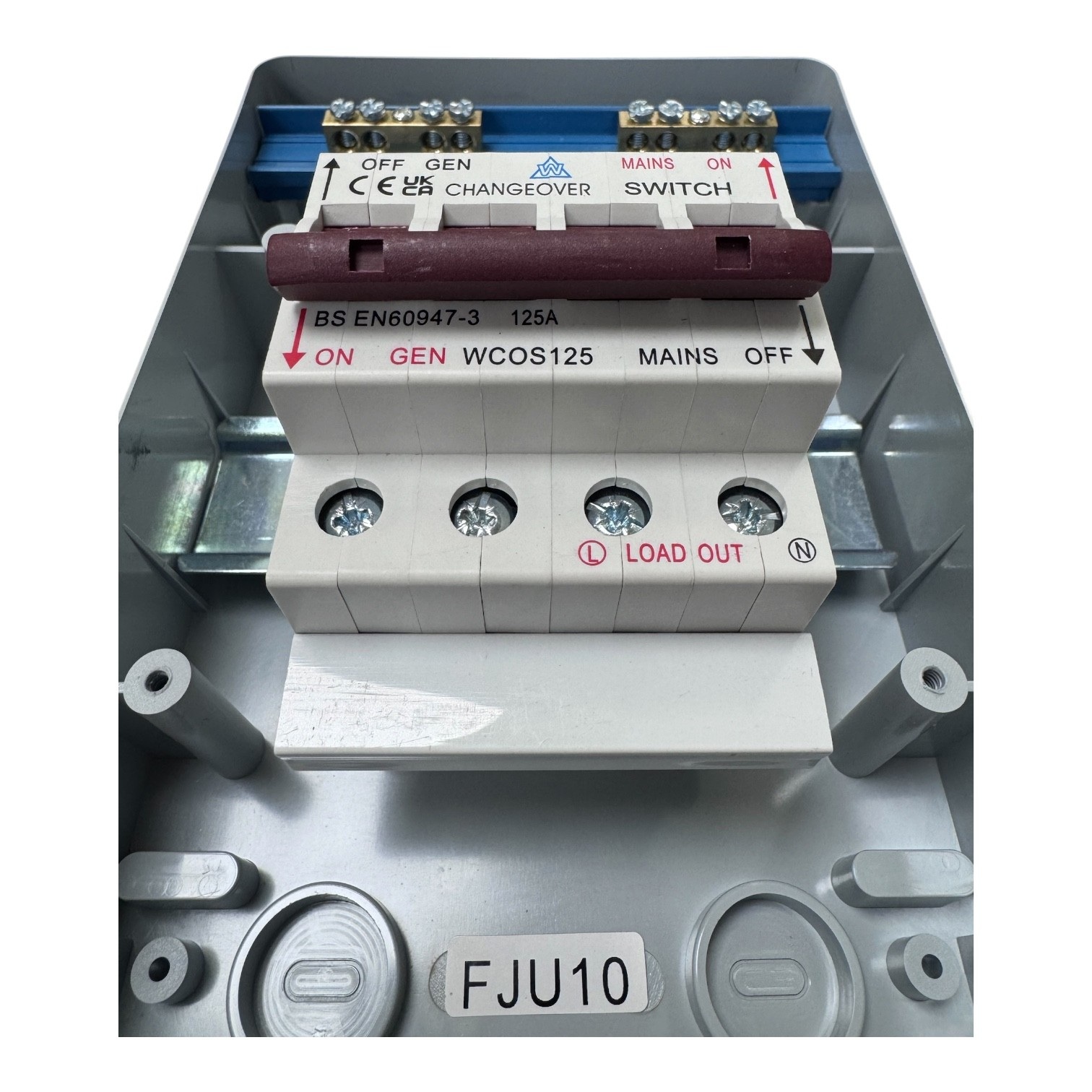 WCED 125A 4 Module Plastic Enclosed Changeover Switch IP65 – WPECOS125IP65 - Image 7