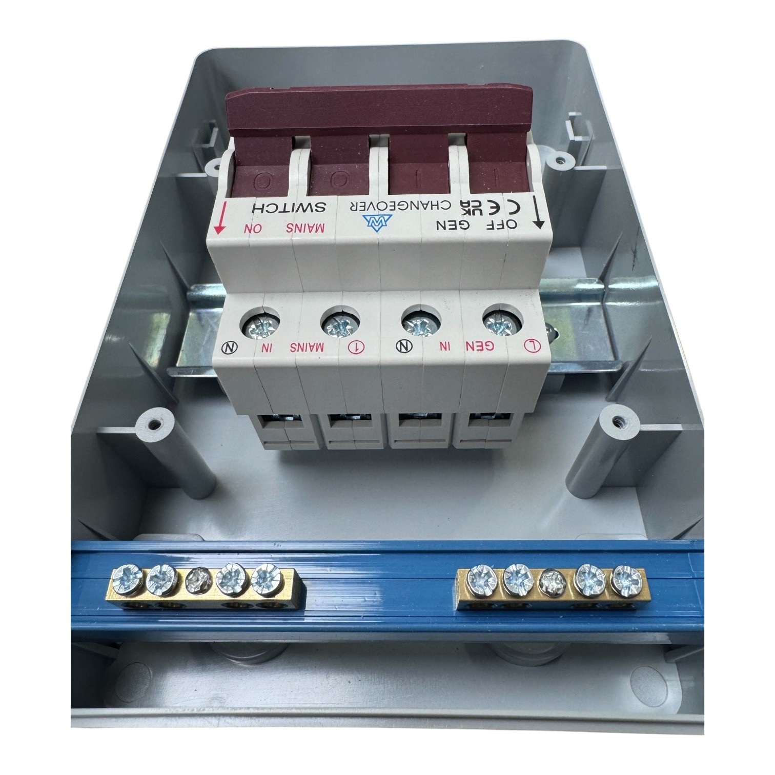 WCED 125A 4 Module Plastic Enclosed Changeover Switch IP65 – WPECOS125IP65 - Image 8