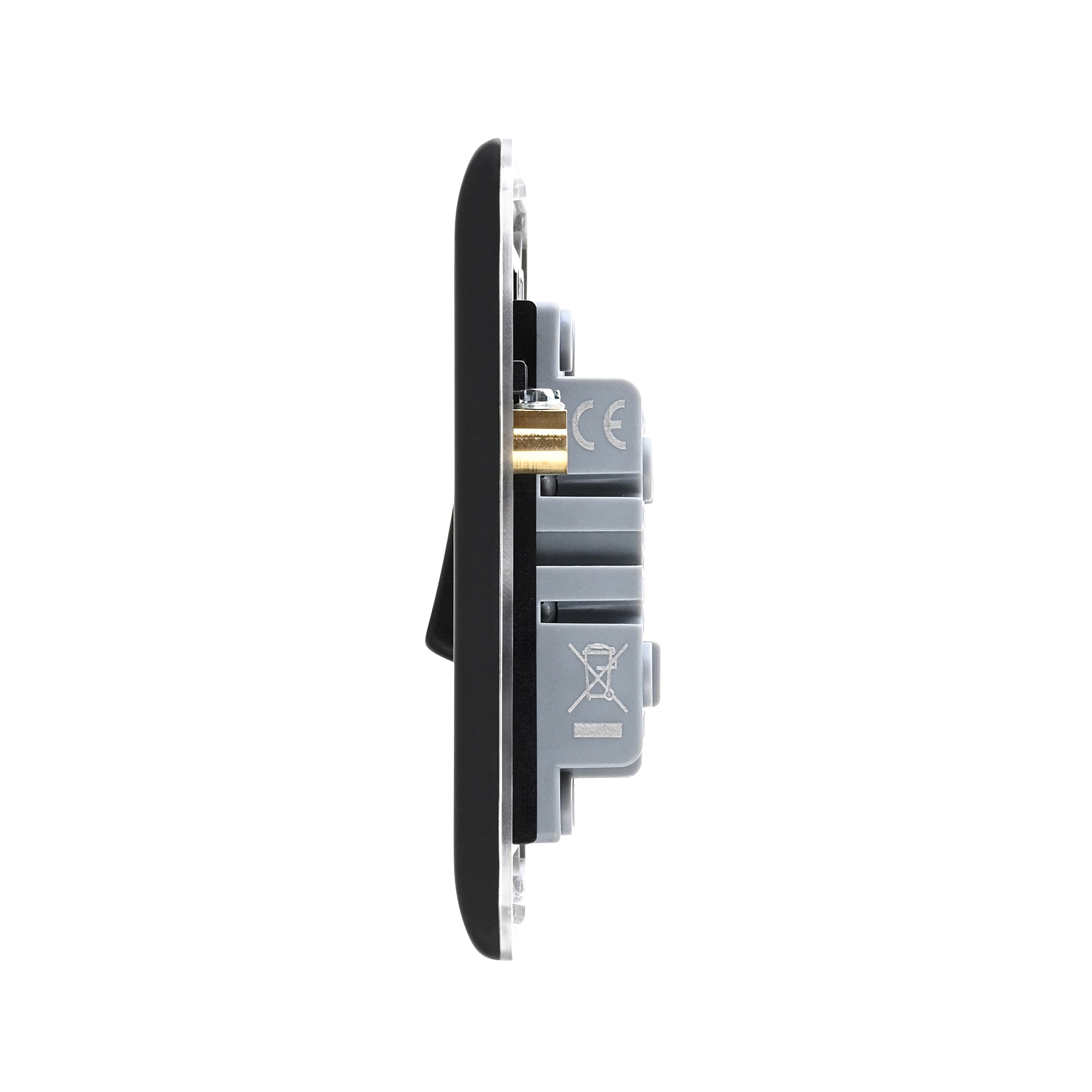 Saxby Raised Screwed 10AX 2G 2-Way Switch Matt Black With Black Insert - RS102BLB - Image 6