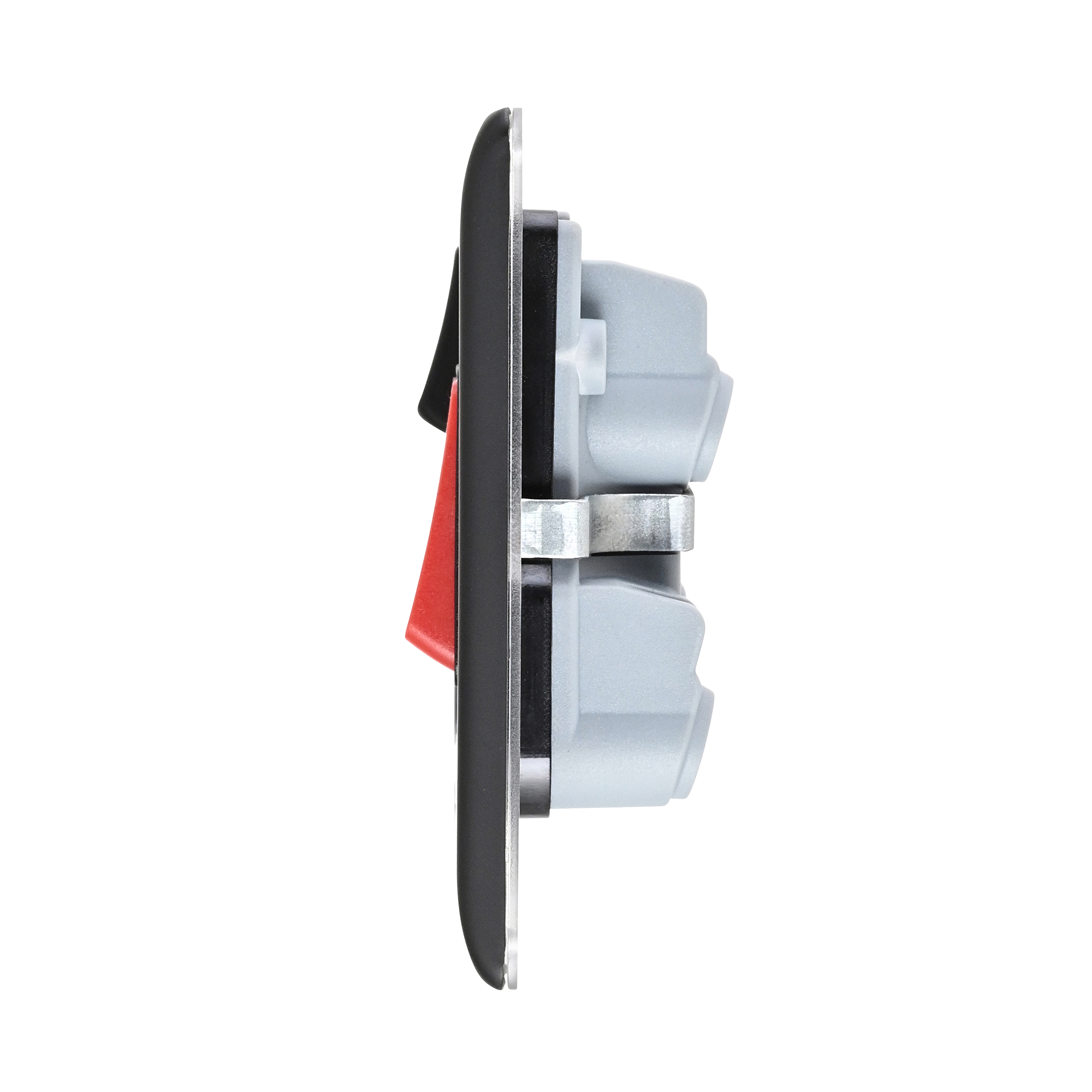 Saxby Raised Screwed 45A DP Cooker Switch with 13A Socket with Neon Matt Black With Black Insert - RS551BLB - Image 6